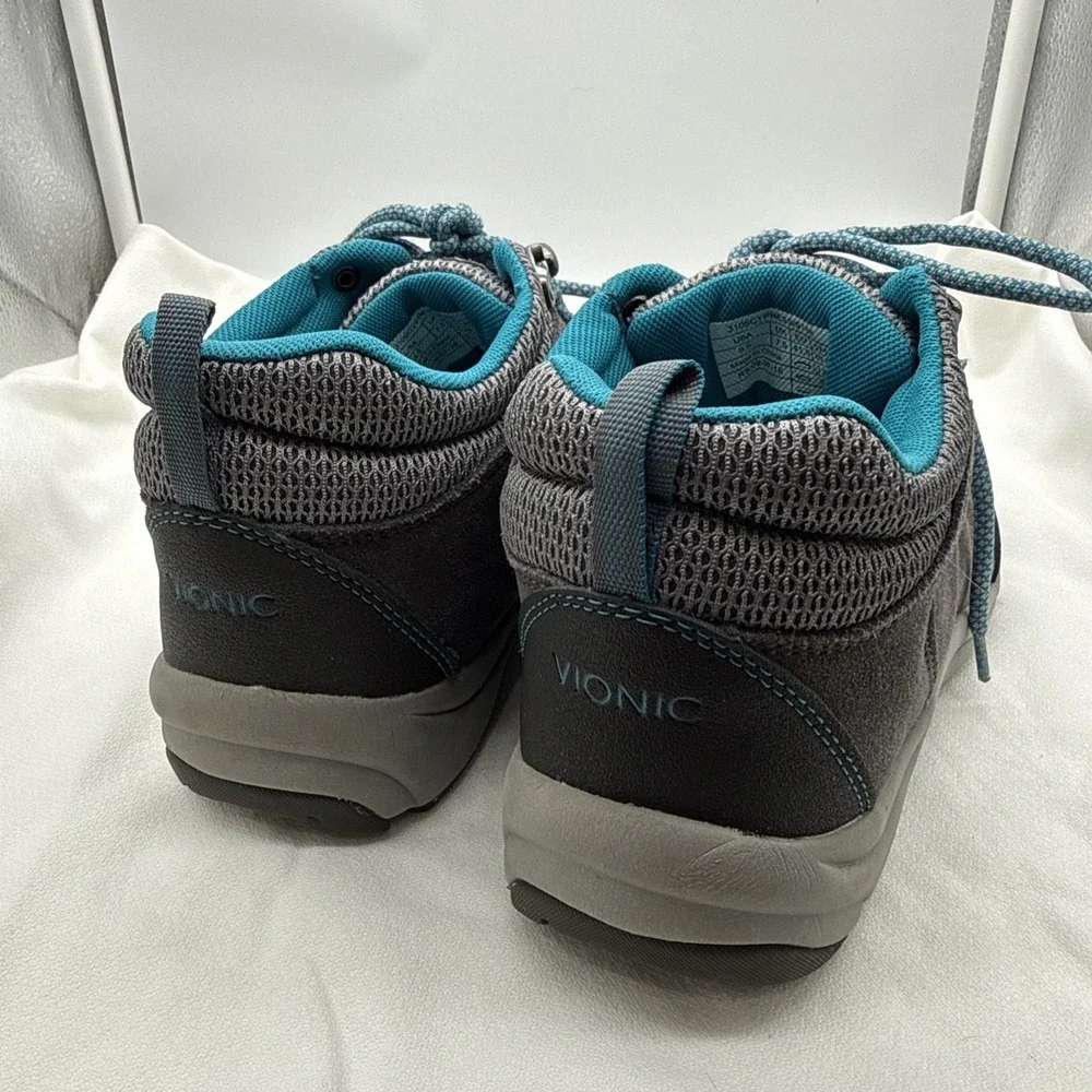 Vionic Action Cypress Hiking 3105 Woman's SZ 9.5 Shoe Blue And Grey
